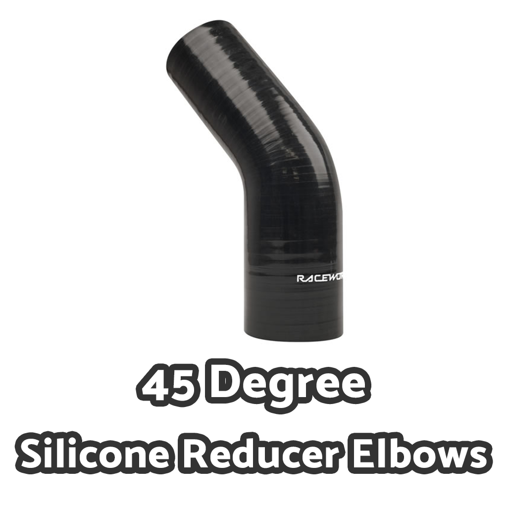 Raceworks Silicone 45 Degree Reducer Elbows