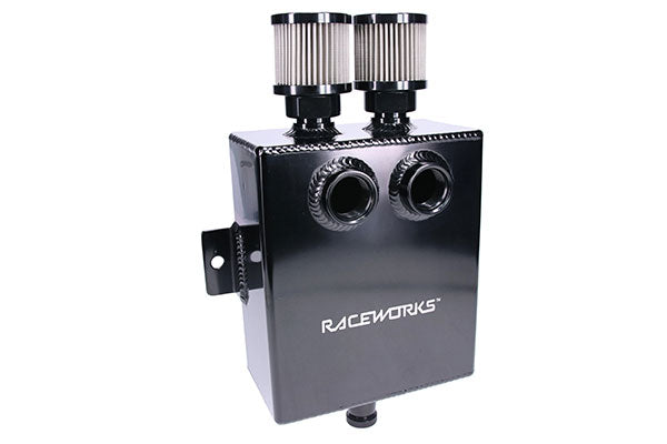 Raceworks Aluminum Catch Can with Drain Tap - (2.7L)
