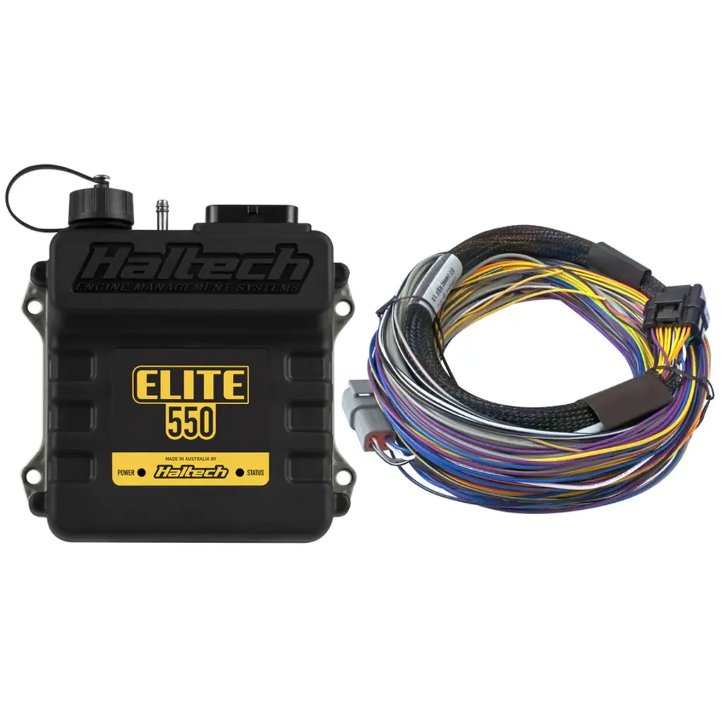 Haltech Elite 550 ECU + Basic Universal Wire-in Harness Kit Length: 2.5m (8')