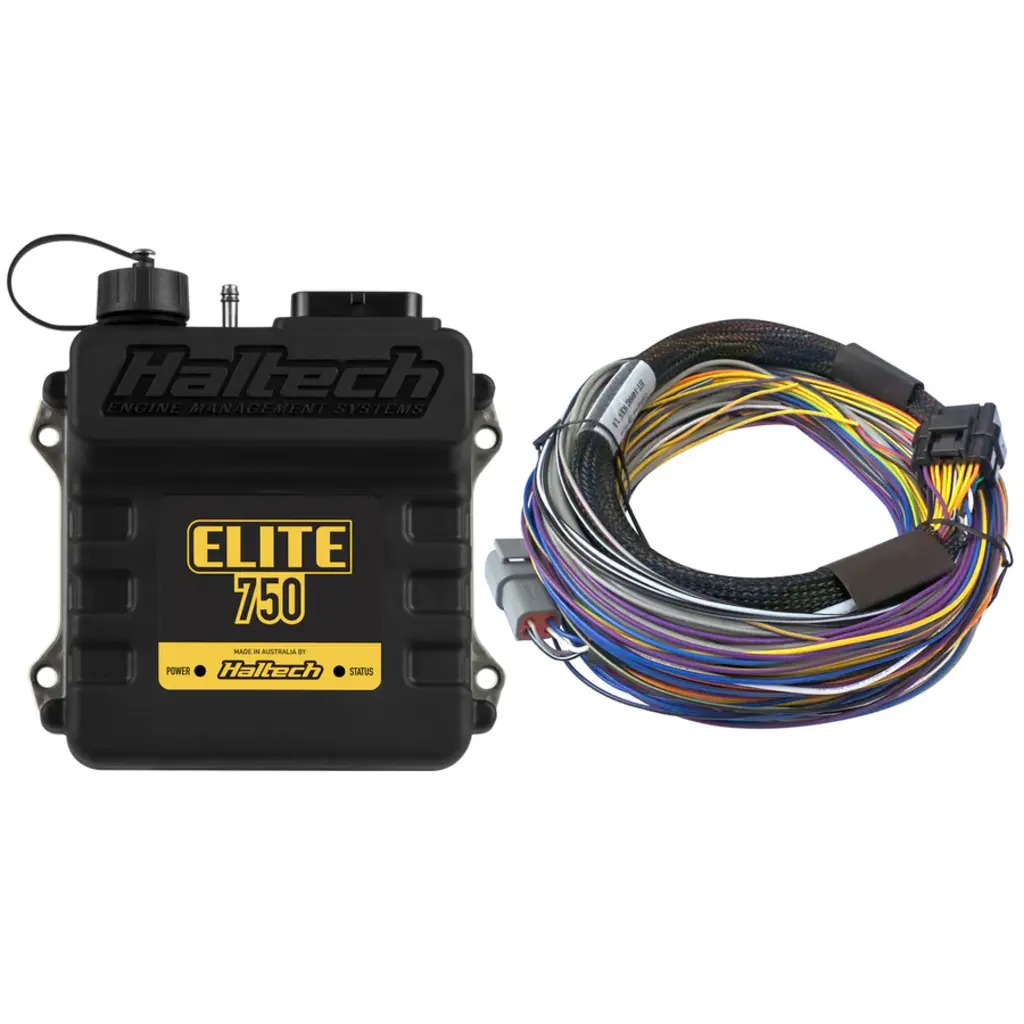 Haltech Elite 750 ECU + Basic Universal Wire-in Harness Kit Length: 2.5m (8')