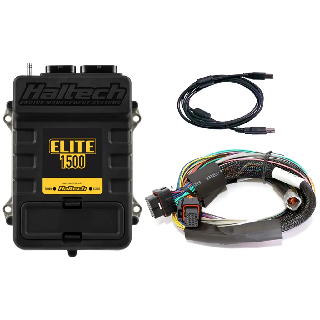 Haltech Elite 1500 ECU + Basic Universal Wire-in Harness Kit Length: 2.5m (8')