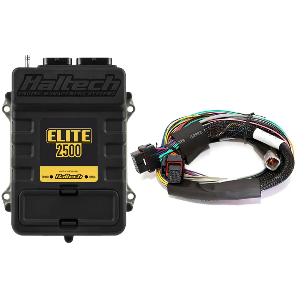Haltech Elite 2500 ECU + Basic Universal Wire-in Harness Kit Length: 2.5m (8')