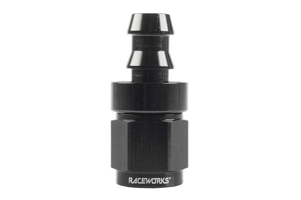 Raceworks Push Lock Straight Fitting - (AN-6)