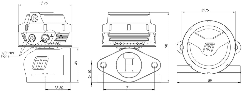 GenV UltraGate38 38mm External Wastegate - 14psi