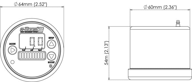 eBoost2 60mm Electronic Boost Controller