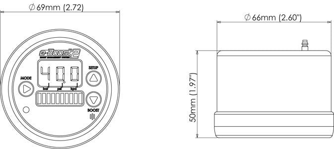 eBoost2 66mm Electronic Boost Controller