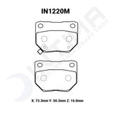 Intima SR Rear Brake Pads - WRX 01-07, R32/R33/R34 TURBO, Z32 300ZX