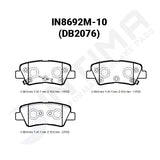 Intima SR Rear Brake Pads - i20N/i30 SR & N-Line/Cerato GT