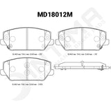 Intima SS Front Brake Pads - i30N/Kona N/Veloster N