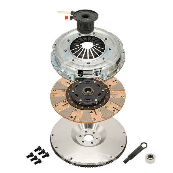 NPC BA-BF Barra Turbo Super Heavy Duty Cushion Button Clutch & Flywheel Package (Firm Pedal Feel)