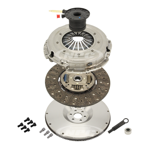 NPC BA-BF Barra Turbo Heavy Duty Organic Clutch & Flywheel Package (Light Pedal Feel)