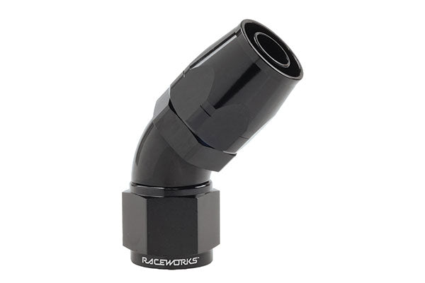 Raceworks 100/120/140 Series Cutter Style 45 Degree Fitting - (AN-4)