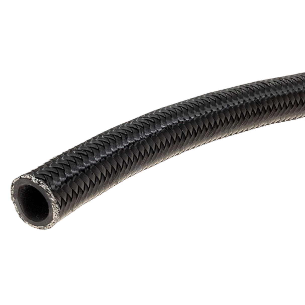 Raceworks 140 Series Black Stainless Braid over Rubber Hose - (AN-6)