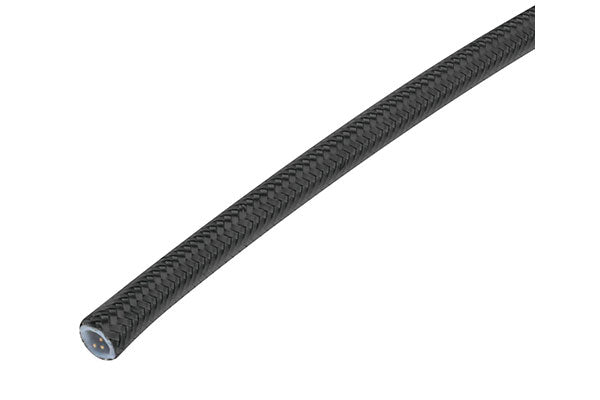 Raceworks 220 Series Black Alloy Braid over PTFE Hose - (AN-4)