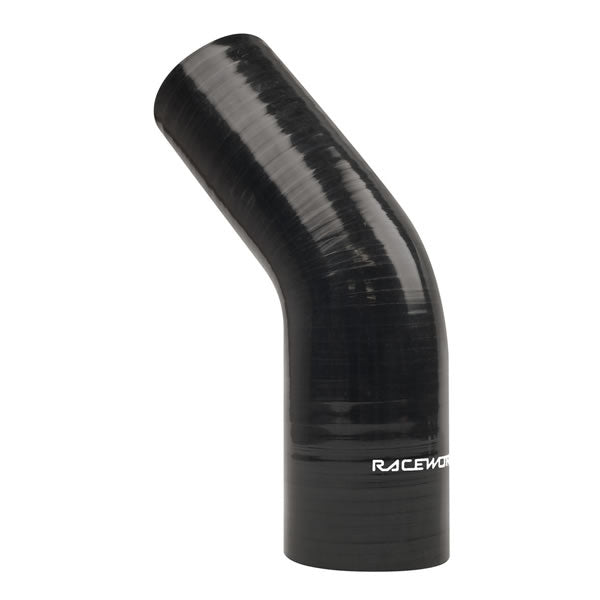 Raceworks Silicone Hose 45 Degree Elbow Reducer - (2.5" to 2.75")