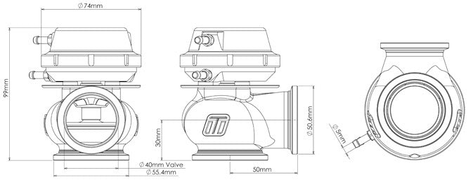 Gen4 CompGate40 External Wastegate - 7psi